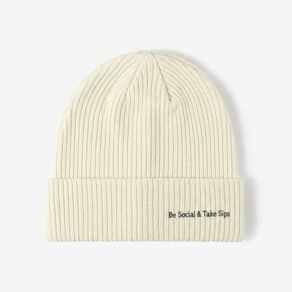 Social Sips "Be Social & Take Sips" Beanie