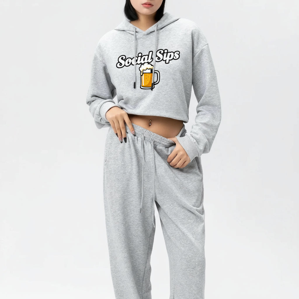 Social Sips "Sips Weather"  Sweat Set