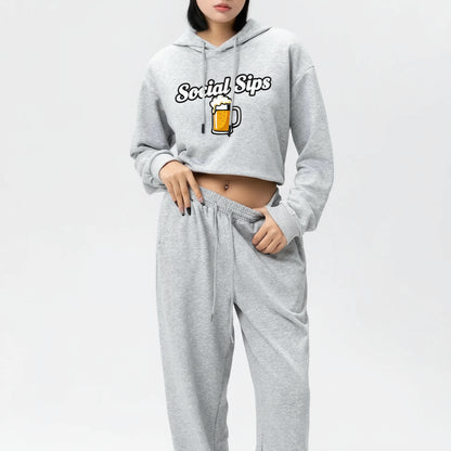Social Sips "Sips Weather"  Sweat Set