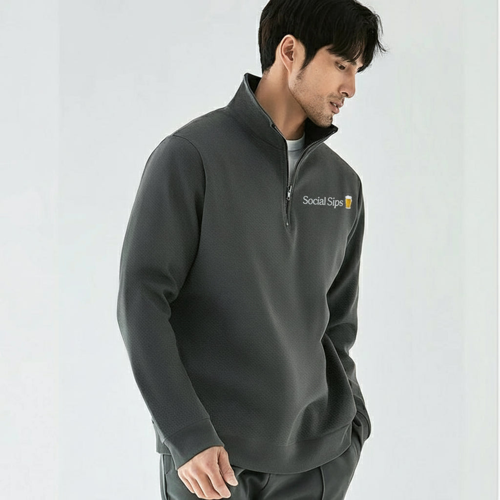 Social Sips "Zip" Pullover