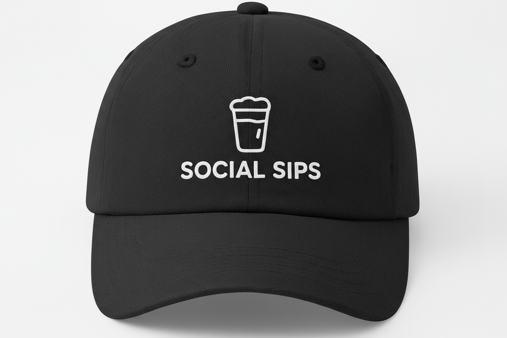 The Social Sips "Top Me Off" Buckle Hat