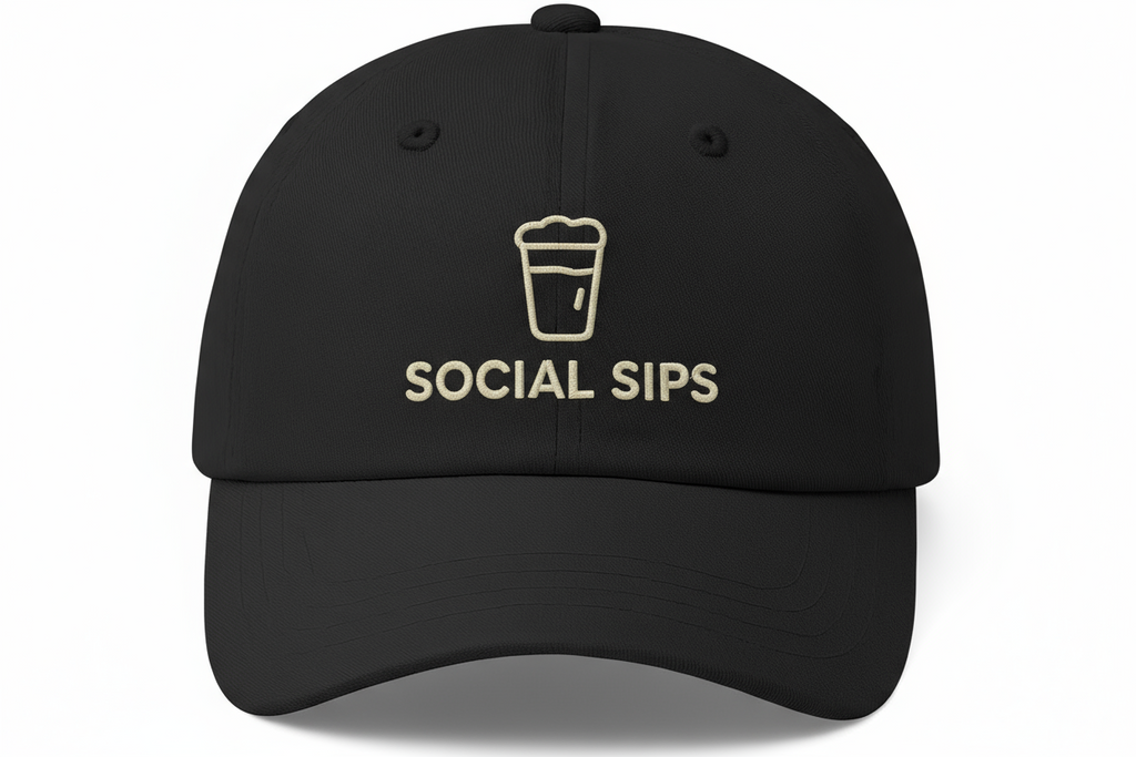 The Social Sips "Top Me Off" Buckle Hat