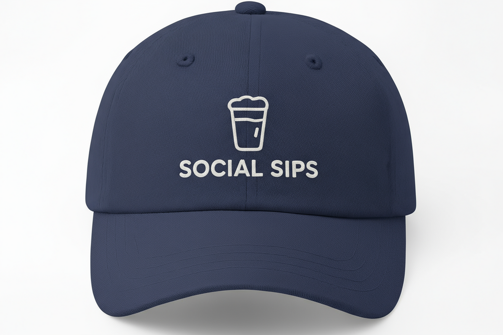 The Social Sips "Top Me Off" Buckle Hat