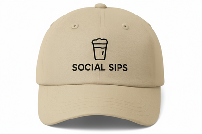 The Social Sips "Top Me Off" Buckle Hat